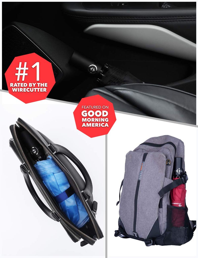 SY COMPACT Travel Umbrella Windproof Factory outlet Compact Automatic Umbrellas for Rain Compact Small UV Sun Protection Umbrella Durable Waterproof Lightweight Rust Resistant-Fits Backpack Car Purse (Yellow Flower) - Image 4